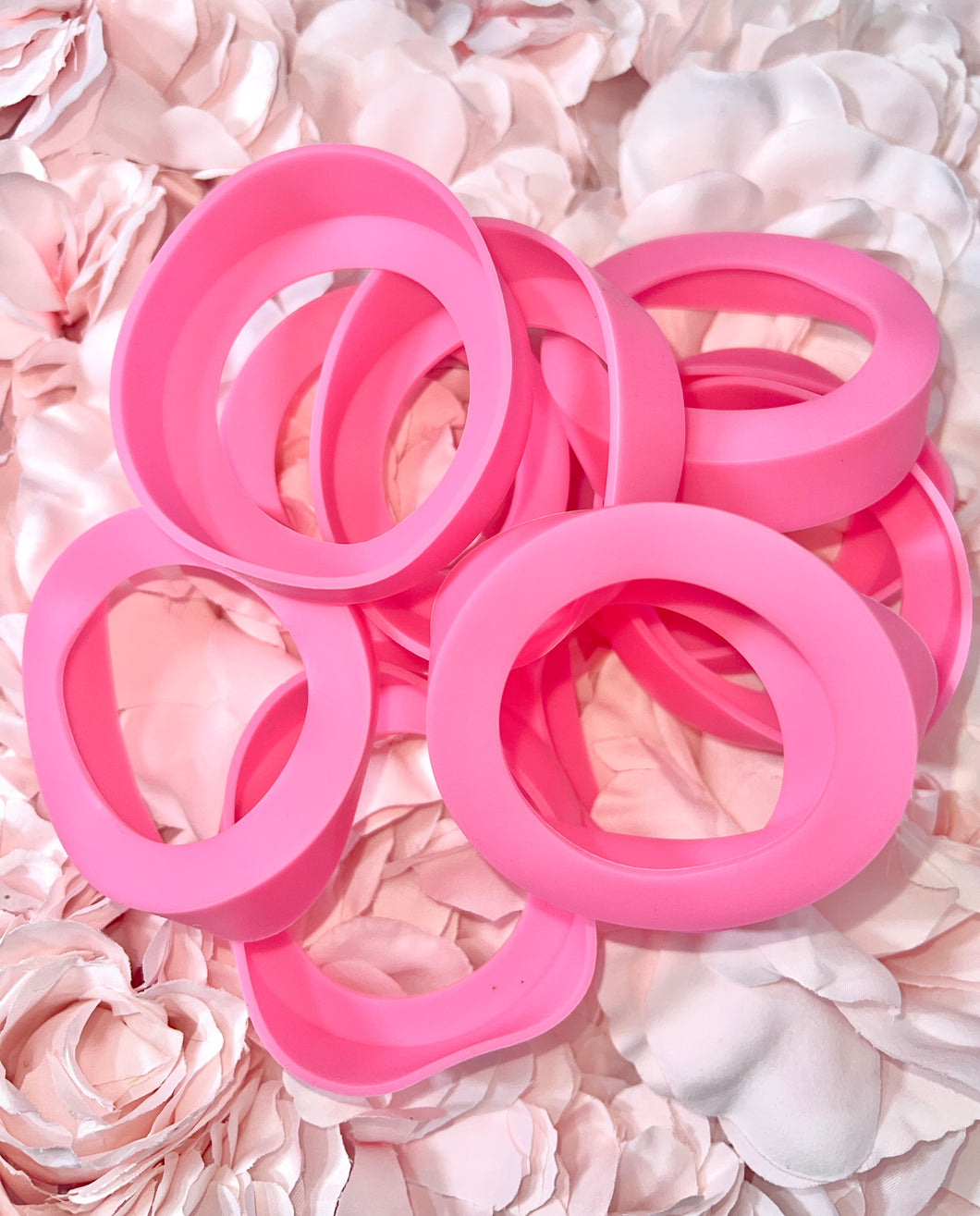 ROSE PINK silicone NO SLIP tumbler bottom grip