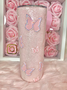 20oz Stainless Steel Butterfly Tumbler