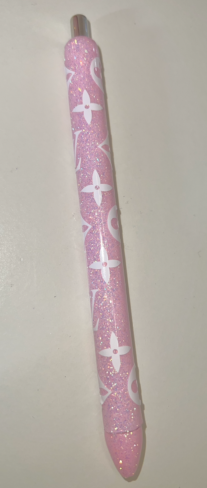 Pink and white symbol glittered Glam Pen