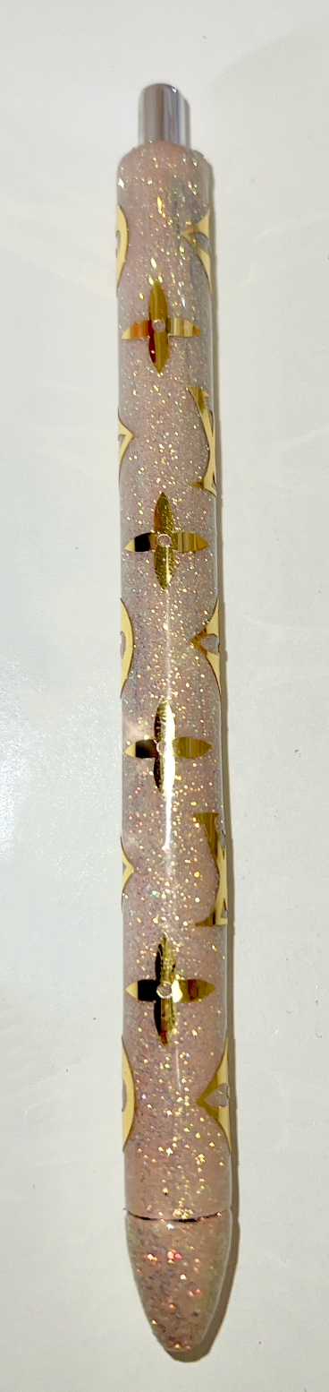 Nude/Gold Glitter GLAM Pen