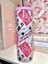 Load image into Gallery viewer, 20oz Stainless Steel MEAN GHOULS tumbler with Bow Topper
