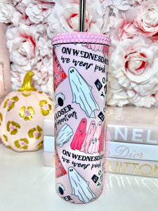 20oz Stainless Steel MEAN GHOULS tumbler with Bow Topper