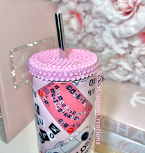 Load image into Gallery viewer, 20oz Stainless Steel MEAN GHOULS tumbler with Bow Topper
