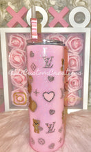 Load image into Gallery viewer, 20oz SS Bear with hearts and symbols
