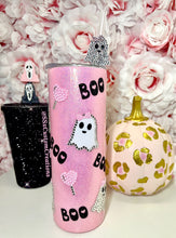 Load image into Gallery viewer, 20oz Stainless Steel Bling GHOST Pink Tumbler
