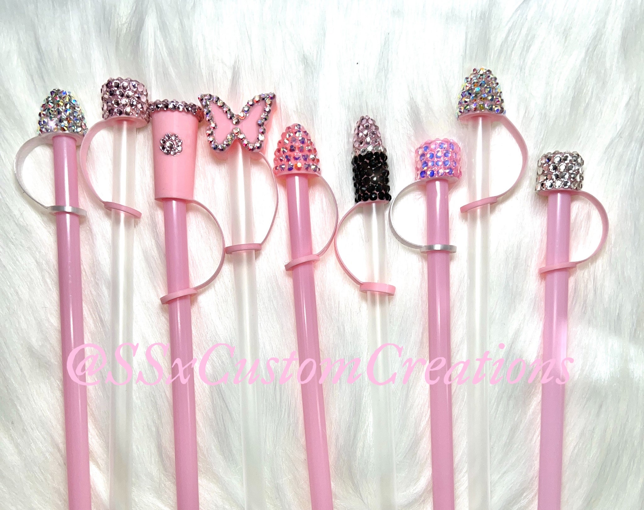 Butterfly Straw Topper Butterflies Straw Charms Straw Topper Straw  Decorations Personalize Your Straws 