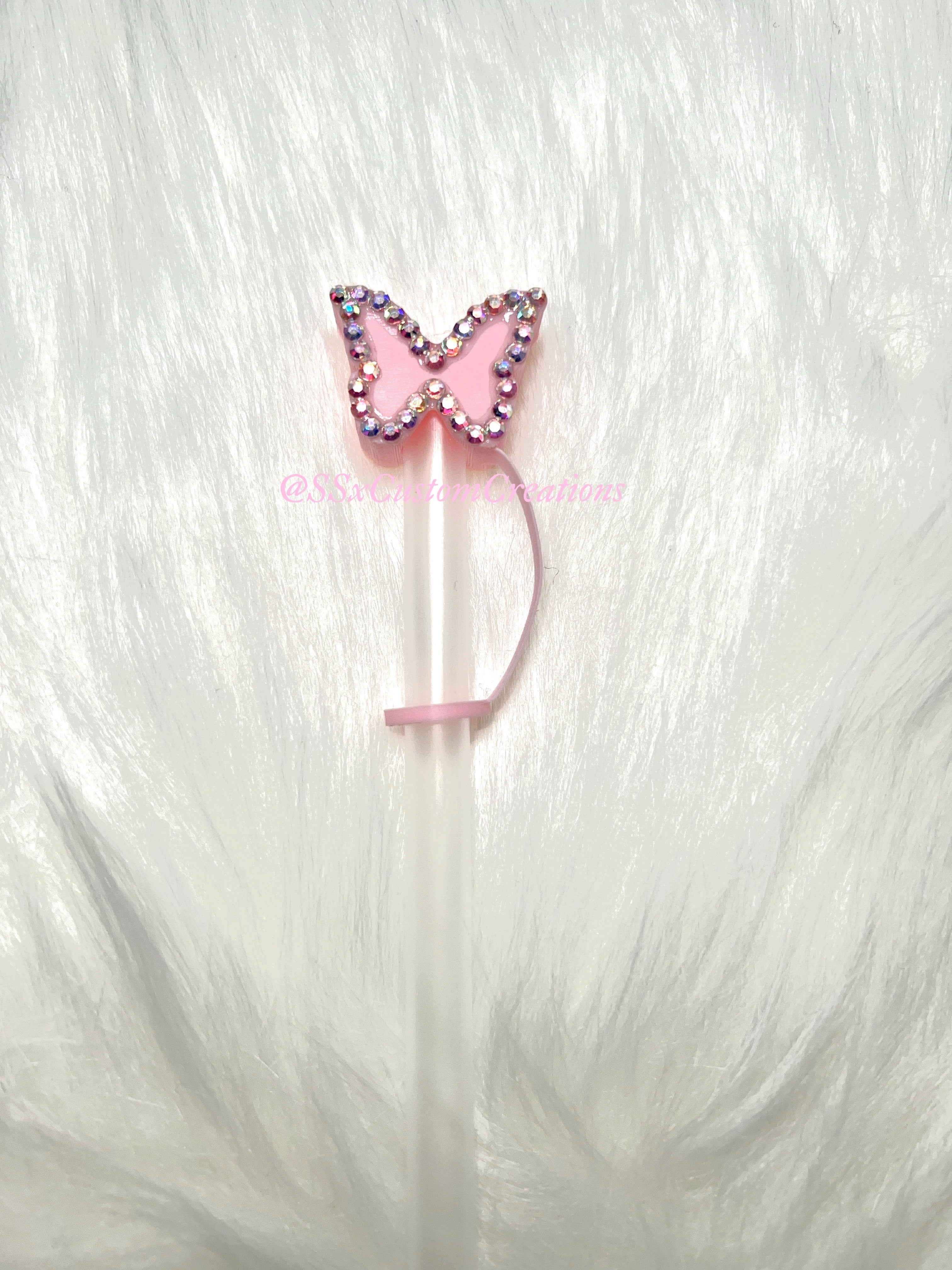 Butterfly Straw Topper Butterflies Straw Charms Straw Topper Straw  Decorations Personalize Your Straws 