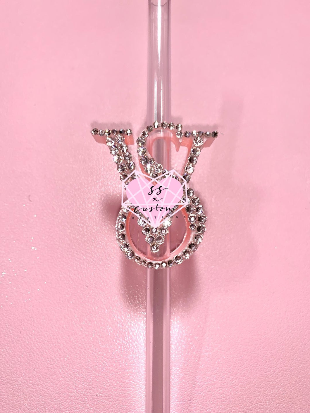 VS Rhinestone Straw topper