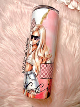 Load image into Gallery viewer, 20oz Stainless Steel Girl in Paris Tumbler
