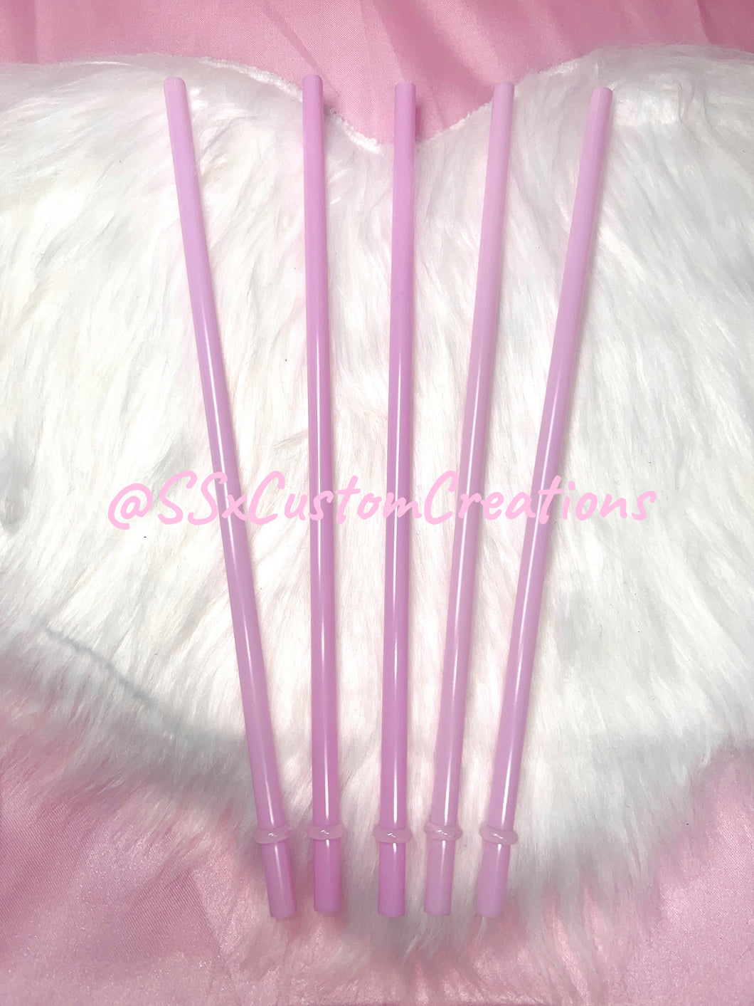 Light Pink 10.5 inch  Re-usable Straw