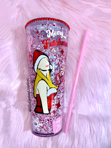 XMAS mean girls snow globe tumbler