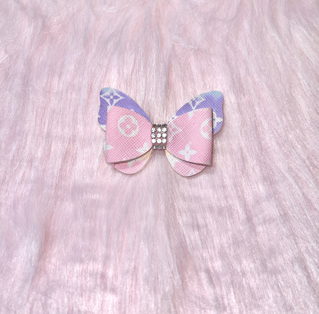 Blinged Pastel colored Butterfly Straw topper