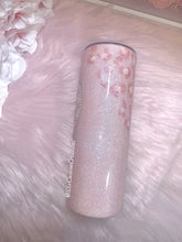 Load image into Gallery viewer, Personalized Pink Leopard with bling Tumbler
