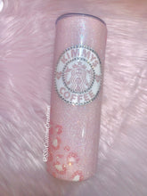 Load image into Gallery viewer, Personalized Pink Leopard with bling Tumbler
