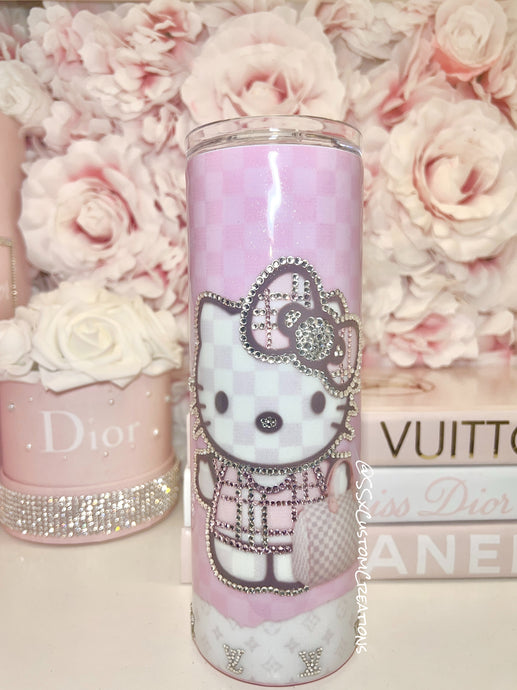 Personalized Pink Leopard with bling Tumbler – SSxCustomCreations