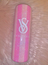 Load image into Gallery viewer, 20 oz Stainless steel Pink striped tumbler
